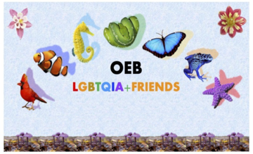 insects and flowers with the words LGBTQIA+ Friends