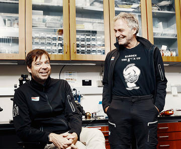 Ölveczky, left, Engert, right.&nbsp;Photo by Simon Simard