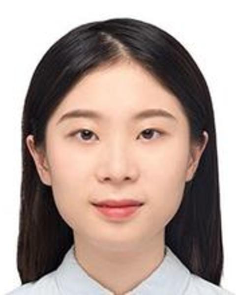 Jingting Liang with long black hair, wearing a light colored top, in front of white background