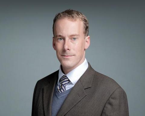 Man in a gray suit